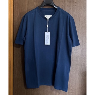 マルタンマルジェラ(Maison Martin Margiela)のL新品 メゾン マルジェラ レギュラー オーガニックコットン Tシャツ ブルー(Tシャツ/カットソー(半袖/袖なし))