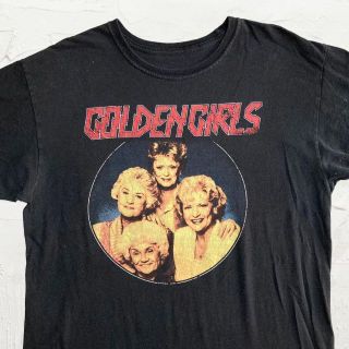 JXC  黒 ゴールデンガールズ　GOLDEN GIRLS　ドラマ Tシャツ(Tシャツ/カットソー(半袖/袖なし))