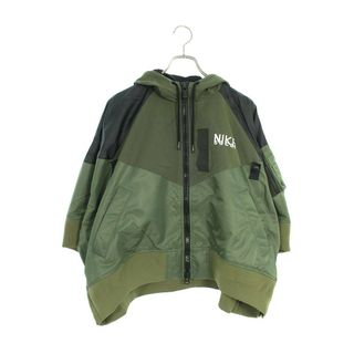 ナイキ(NIKE)のナイキ ×サカイ Sacai  Full zip HD jacket DQ9049-325 ロゴプリントナイロンブルゾン  レディース XL(ブルゾン)