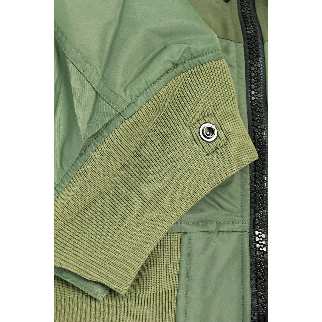 ナイキ ×サカイ Sacai  Full zip HD jacket DQ9049-325 ロゴプリントナイロンブルゾン レディース L