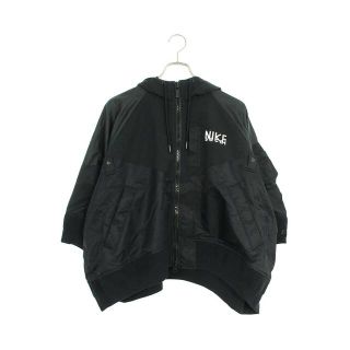 ナイキ(NIKE)のナイキ ×サカイ Sacai  Full zip HD jacket DQ9049-010 ロゴプリントナイロンブルゾン レディース M(ブルゾン)