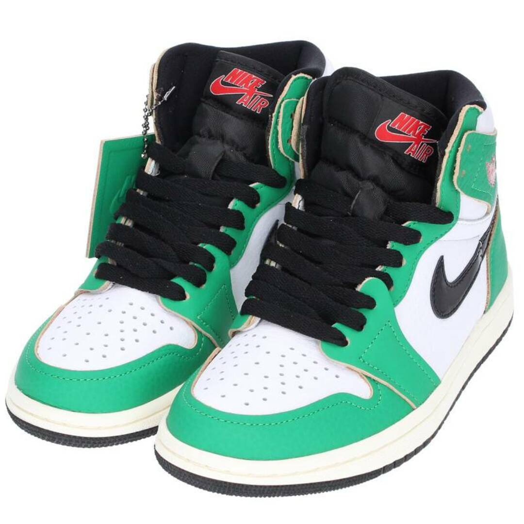 NIKE(ナイキ)のナイキ  WMNS AIR JORDAN 1 HIGH OG LUCKY GREEN DB4612-300 ウィメンズエアジョーダン1ハイラッキーグリーンスニーカー レディース 22.5cm レディースの靴/シューズ(スニーカー)の商品写真