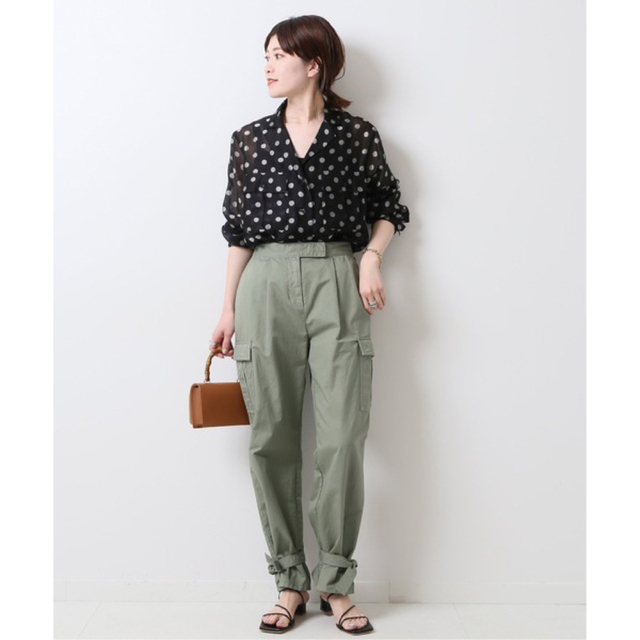 Spick & Span(スピックアンドスパン)の【kaomi様専用】Spick and Span シアードットサファリ シャツ レディースのトップス(シャツ/ブラウス(長袖/七分))の商品写真