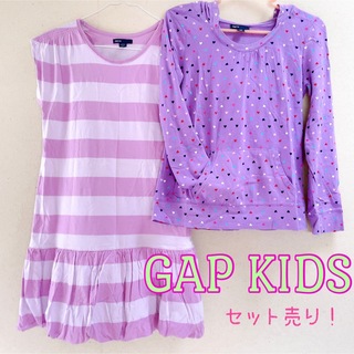 ギャップキッズ(GAP Kids)のGAP KIDS♡フード付きカットソー＆バルーンワンピースセット売り♡(ワンピース)