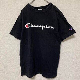 チャンピオン(Champion)の2681 champion 半袖 Tシャツ トップス ロゴプリント 黒(Tシャツ(半袖/袖なし))