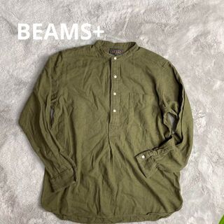 ビームスプラス(BEAMS PLUS)のBEAMS+ ビームスプラス　ポロシャツ　グリーン　M(Tシャツ/カットソー(七分/長袖))