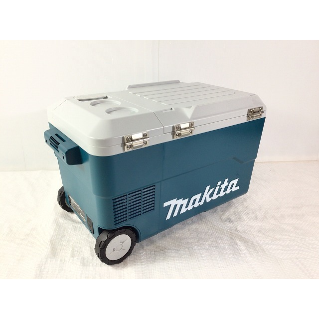 ☆未使用品☆makita マキタ 18V 20L 充電式保冷温庫 CW180DZ 本体+12V/24V対応シガーソケット+ACアダプタ付き クーラーボックス 70536