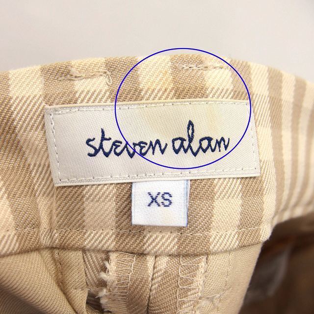 steven alan(スティーブンアラン)のスティーブンアラン Steven Alan セミワイド パンツ チェック 柄 レディースのパンツ(その他)の商品写真