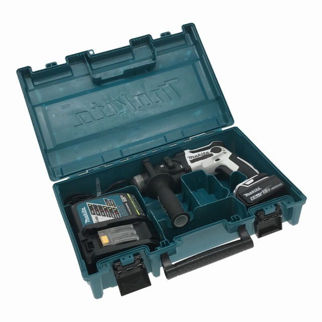 ☆品☆makita マキタ 18V 充電式ハンマドリル HR165D バッテリー1個(18V 6.0AhAh)充電器 ケース付き 70318