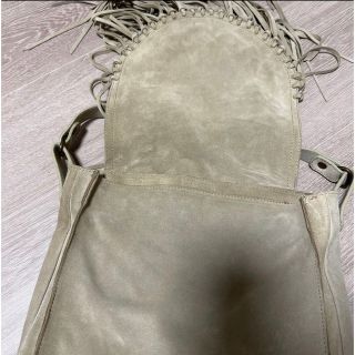 IENA - IENAで購入great by sandieフリンジ皮革ベージュスエードバッグ