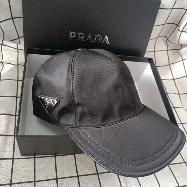 特別プライス GW セール ☆キャップ 帽子 PRADA 黒 - 通販 - www