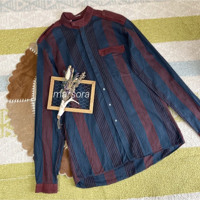 ART VINTAGE - vintage バンドカラー シャツ itimi jantiquesの通販 by