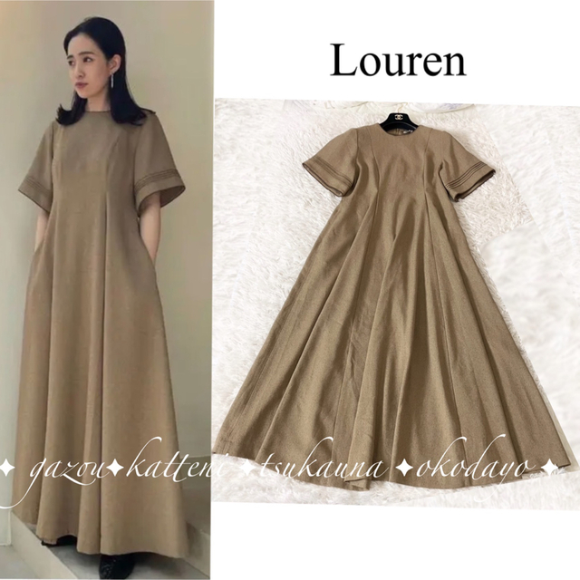 PINTUCK JACQUARD FLARE DRESS louren 値段が激安 10780円引き