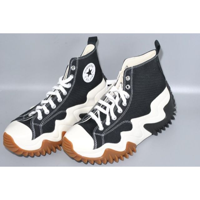 コンバース 25.5cm Run Star Motion Hi Black 愛用 コンバース ハイカット 25.5