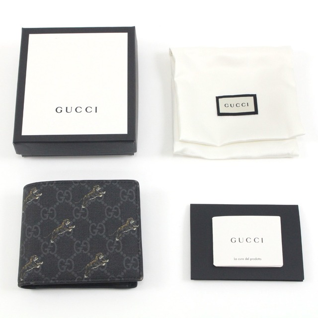 GUCCI グッチ GGスプリーム タイガー 2つ折り財布 575132 【売れ筋