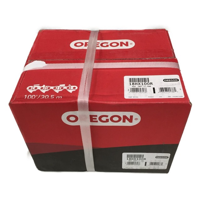 △△OREGON オレゴン リールチェーン 18HX100R レッド 柔らかい