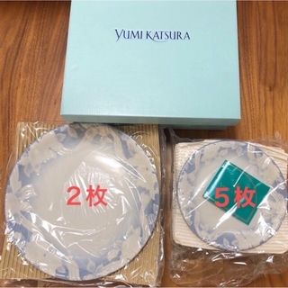 ユミカツラ(YUMI KATSURA)の【未使用】桂由美 ホワイトローズ パーティーセット　皿プレートセット(食器)