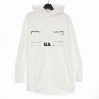 ユリウス JULIUS M. B. BIG HOODIE フーディ 1 白 | mawadgroup.com