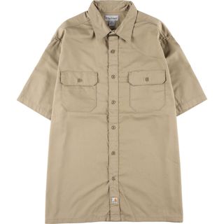 カーハート(carhartt)の古着 カーハート Carhartt 半袖 ワークシャツ メンズXXL /eaa333476(シャツ)