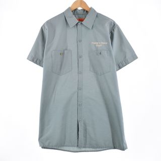 ディッキーズ(Dickies)の古着 ディッキーズ Dickies 半袖 ワークシャツ メンズL /eaa332298(シャツ)