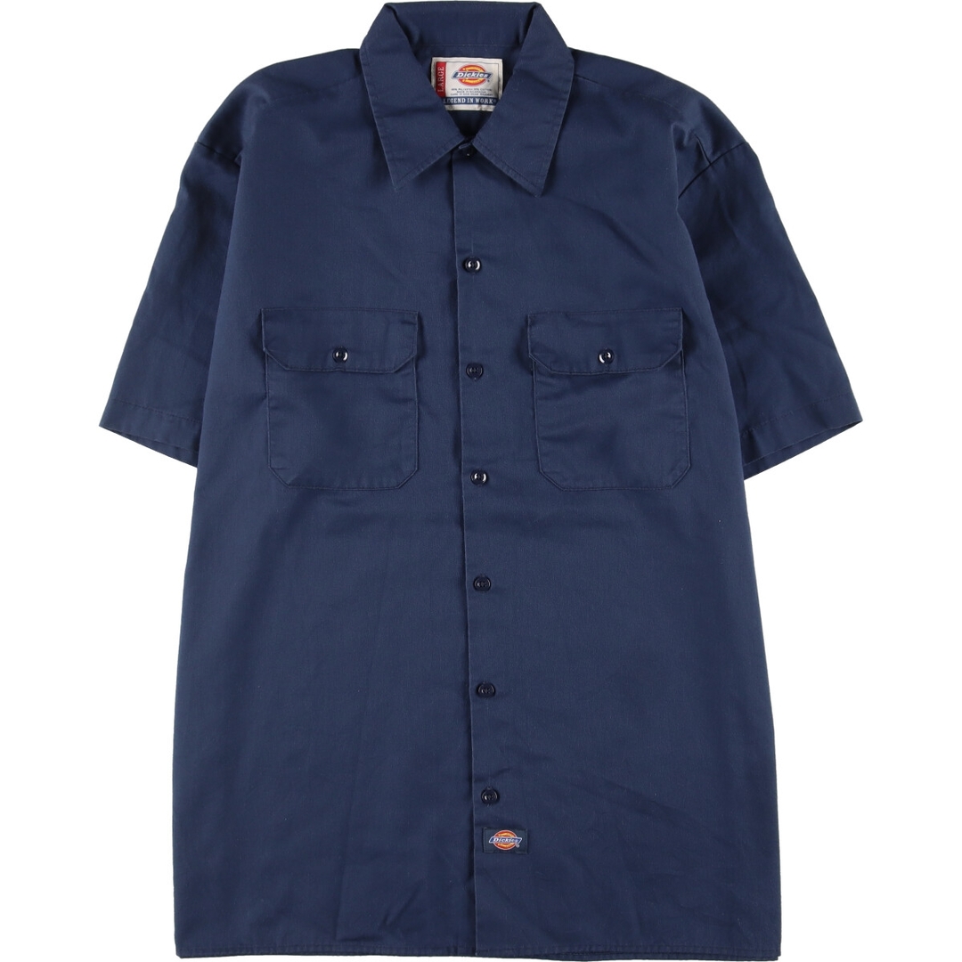 Dickies(ディッキーズ)の古着 ディッキーズ Dickies 半袖 ワークシャツ メンズXL /eaa333487 メンズのトップス(シャツ)の商品写真