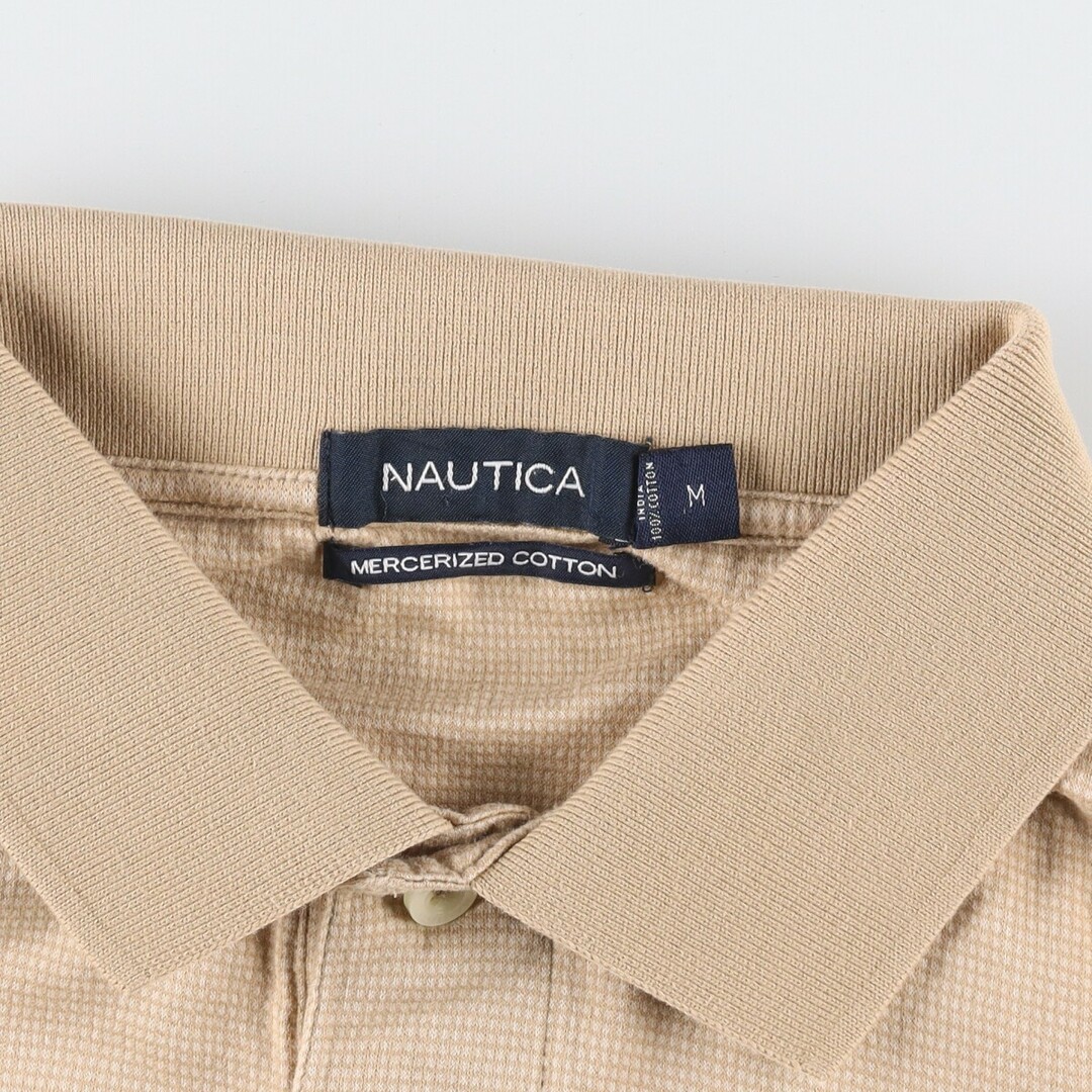 NAUTICA(ノーティカ)の古着 ノーティカ NAUTICA チェック柄 半袖 ポロシャツ メンズL /eaa333492 メンズのトップス(ポロシャツ)の商品写真