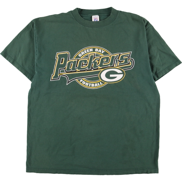 古着 90年代 LOGO7 NFL GREEN BAY PACKERS グリーンベイパッカーズ スポーツプリントTシャツ メンズL ヴィンテージ /eaa334099 | フリマアプリ ラクマ