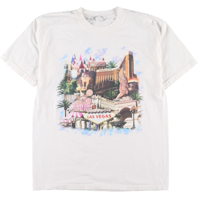 90年代 Monte Carlo プリントTシャツ USA製 メンズL ヴィンテージ /eaa333400