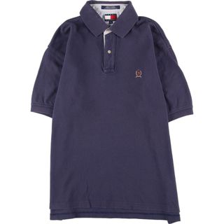 トミーヒルフィガー(TOMMY HILFIGER)の古着 90年代 トミーヒルフィガー TOMMY HILFIGER 半袖 ポロシャツ メンズL ヴィンテージ /eaa333499(ポロシャツ)