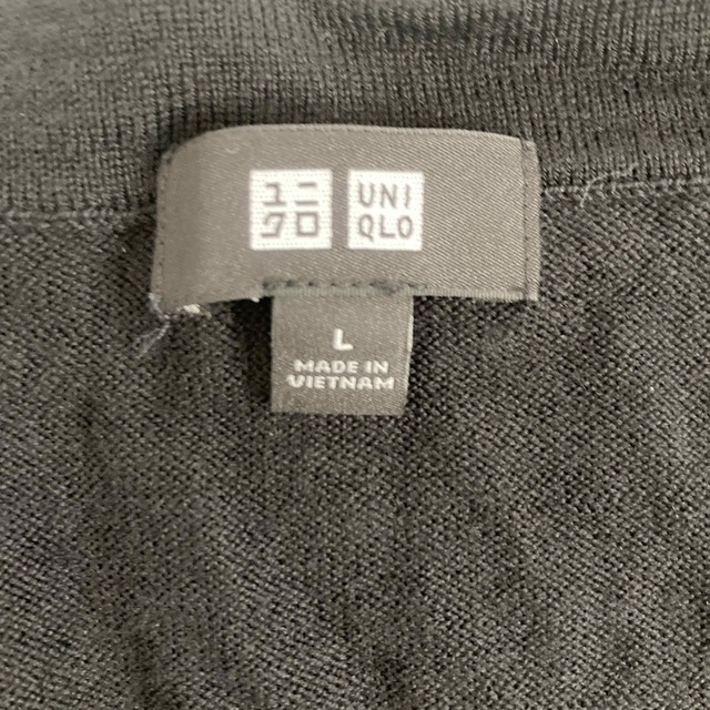 UNIQLO(ユニクロ)のユニクロ　カーディガン　ブラック メンズのトップス(カーディガン)の商品写真