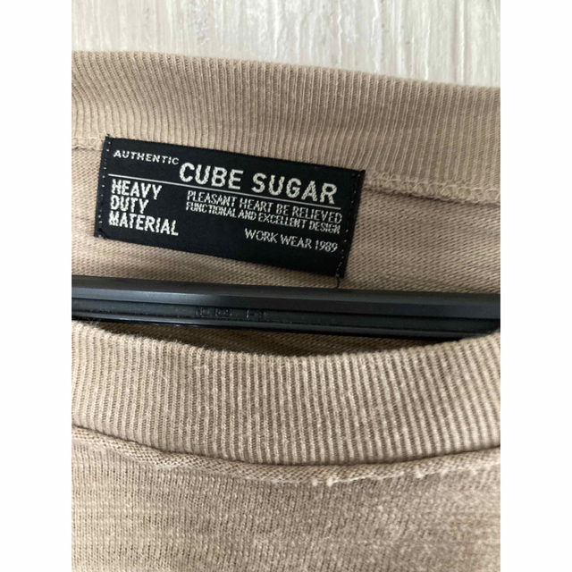 CUBE SUGAR(キューブシュガー)のロンT  ブラウン　キューブシュガー レディースのトップス(Tシャツ(長袖/七分))の商品写真