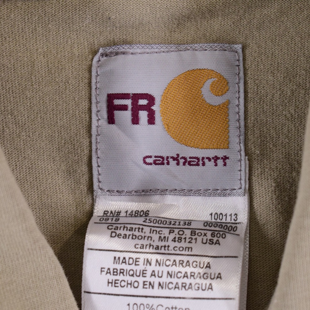 カーハート Carhartt FRシリーズ 長袖 ボタンダウン ワークシャツ メンズXXL /eaa333097