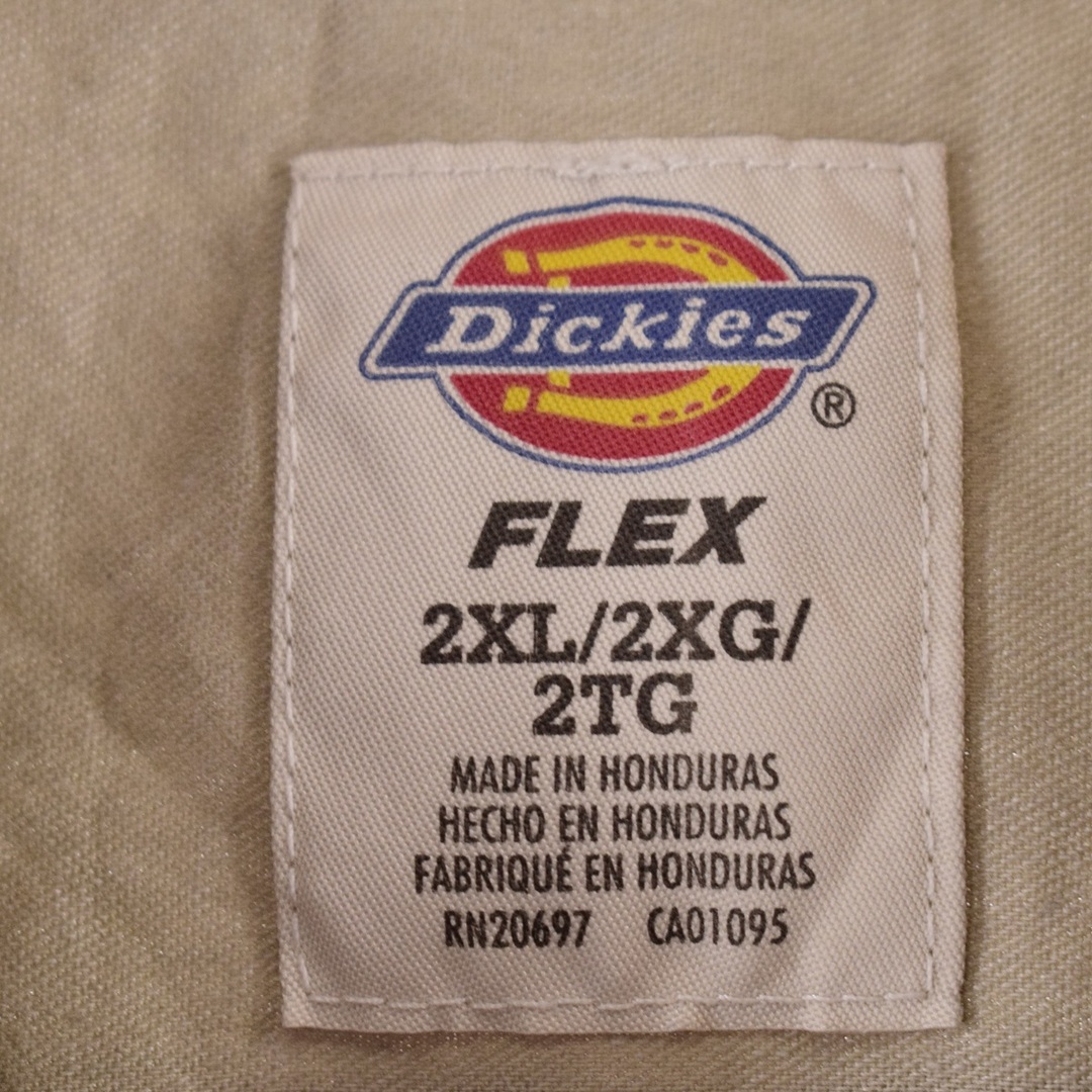 Dickies(ディッキーズ)の古着 ディッキーズ Dickies FLEX 長袖 ワークシャツ メンズXXL /eaa333098 メンズのトップス(シャツ)の商品写真