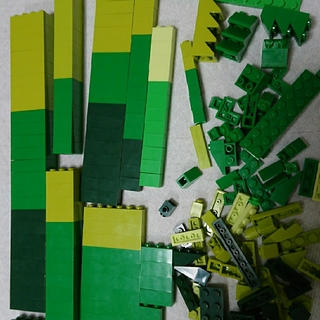 レゴ(Lego)のレゴ Lego パーツ 詰め合わせ グリーン 緑 系(積み木/ブロック)