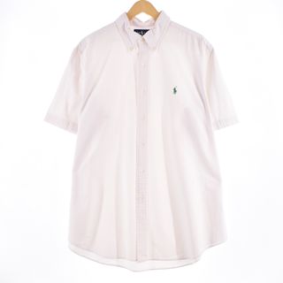 ラルフローレン(Ralph Lauren)の古着 ラルフローレン Ralph Lauren CLASSIC FIT クラシックフィット 半袖 ボタンダウン ストライプシャツ メンズXXL /eaa333805(シャツ)