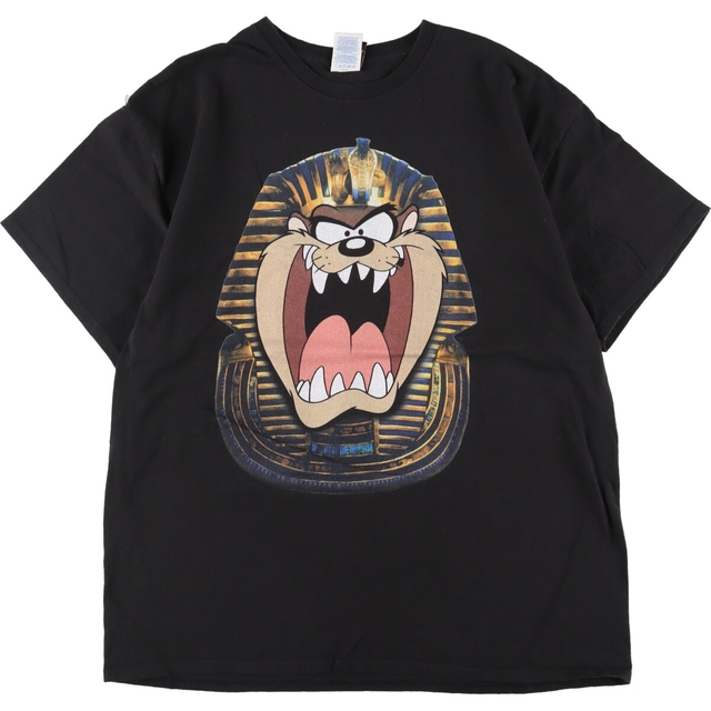 ルーニーテューンズ LOONEY TUNES タズマニアンデビル キャラクタープリントTシャツ メンズXL /eaa308954-ランク