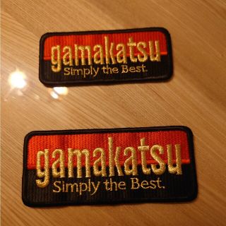 ガマカツ(がまかつ)のgamakatsu がまかつ ワッペン二枚組(その他)