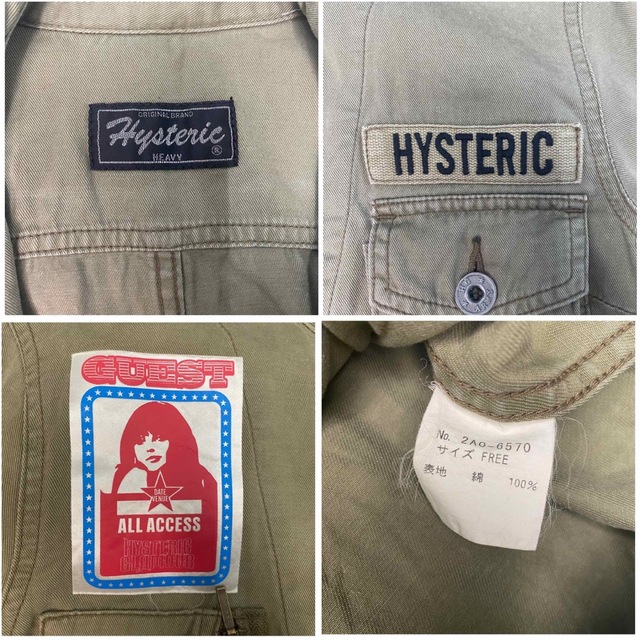 HYSTERIC GLAMOUR ミニタリー　ワンピジャケット　フリーサイズ