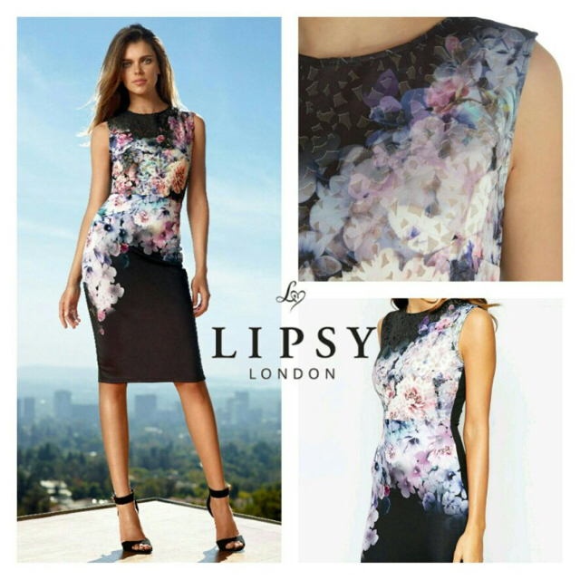 えます Lipsy ドレスの通販 by Lily's shop｜リプシーならラクマ - Lipsy♡花柄タイトワンピース グランデ