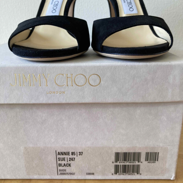 JIMMY CHOO - 新品 未使用 ジミーチュウ サンダル 黒 JIMMYCHOOの通販