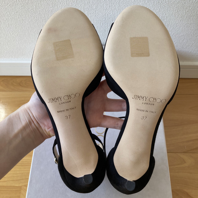 JIMMY CHOO - 新品 未使用 ジミーチュウ サンダル 黒 JIMMYCHOOの通販