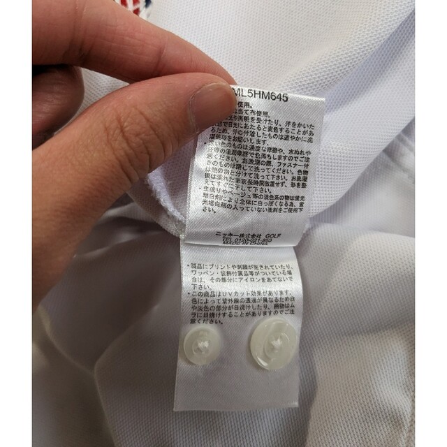 FILA(フィラ)の美品❗FILA GOLF　半袖ポロシャツ サイズＭ　ホワイト、ネイビー スポーツ/アウトドアのゴルフ(ウエア)の商品写真