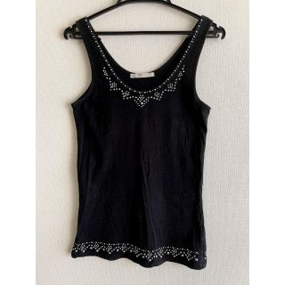 アズールバイマウジー(AZUL by moussy)の【美品】アズールバイマウジー　ビジュータンクトップ　M(タンクトップ)