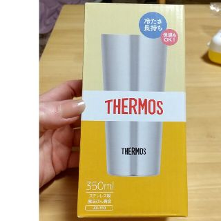 新品未使用 THERMOS タンブラー シルバー 350ml(タンブラー)