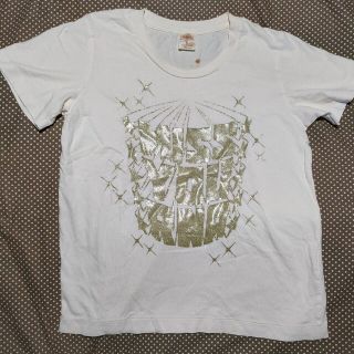 アールエヌエー(RNA)の訳あり　RNA Tシャツ　ラメ　プリント　ロゴ　ホワイト　白　ゴールド　金(Tシャツ(半袖/袖なし))