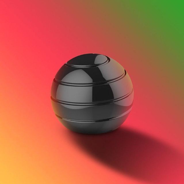 Mezmoglobe（メズモグローブ）発祥 球型 ハンドスピナー（ブラック） キッズ/ベビー/マタニティのおもちゃ(その他)の商品写真