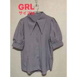 GRL - GRL ポイントカラーキャンディースリーブブラウスの通販 by M's