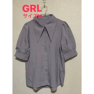 グレイル(GRL)のGRL ポイントカラーキャンディースリーブブラウス(シャツ/ブラウス(半袖/袖なし))