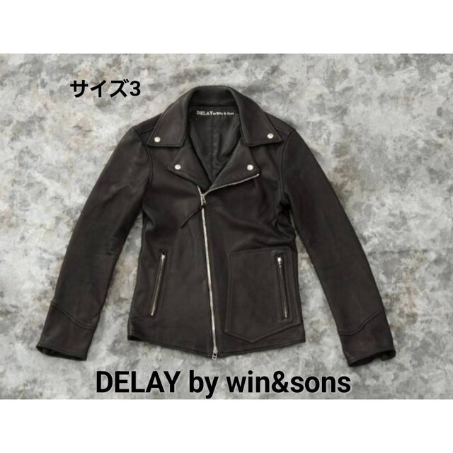 サイズ3】delay by win&sons ディアスキン ダブルライダース 魅力の