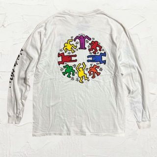 JYX Keith Haring キースヘリング　ロンT　袖プリント 長袖　T(Tシャツ/カットソー(七分/長袖))